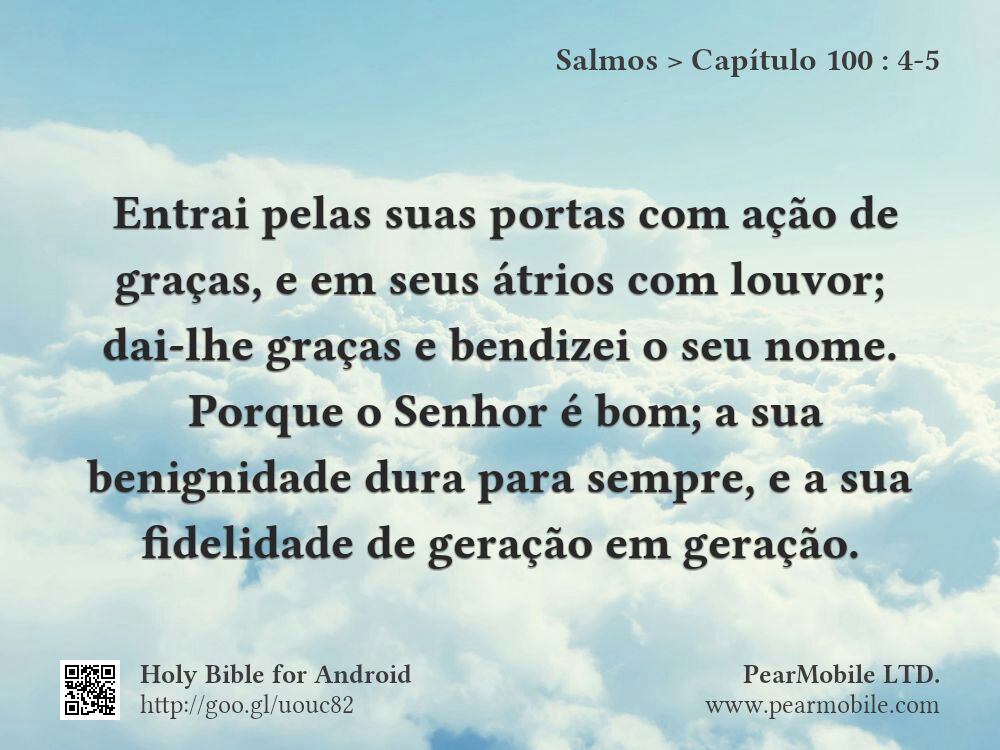 Salmos, Capítulo 100:4-5